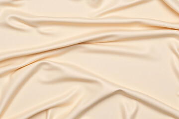 Fototapeta premium close up of a white satin fabric with folds2