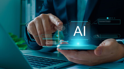 SEO Search Engine Analysis, Artificial Intelligence SEO Search Engine, businesswoman use SEO tools,...