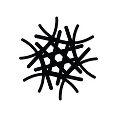 snowflake isolated on white background