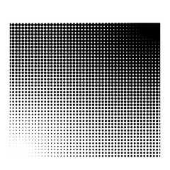 Halftone dotted grunge gradient pattern. Vector halftone old vintage retro square for graphic artworks, dots texture