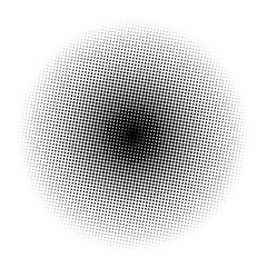 Halftone simple circle. Vector retro old vintage comic dots halftone noise, sand effect for arts