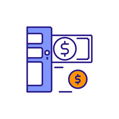Hidden Money Icon for Concealed Cash.