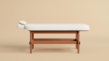 Dynamic massage table setup in a calm spa environment showcasing quality and functionality