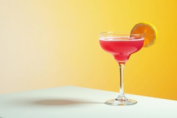 Stylish minimal summer cocktail icon, thin line design , background, drink, beverage