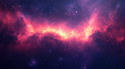 Fototapeta premium Captivating cosmic nebula with vibrant red and purple hues against a backdrop of twinkling stars celestial beauty space exploration astronomy