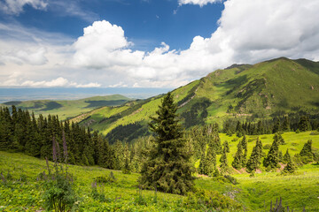 The Terskey Ala-Too in the Tian Shan mountains in Kyrgyzstan
