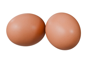 3d chicken egg icon. healthy Food concept. Nature animal food concept. breakfast morning concept. raw protein animal food. Minimal chicken egg protein food isolated on white background. 3d render.