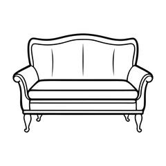 sofa isolated on white background