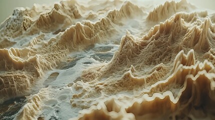 camera zooms in, capturing intricate tapestry of sand's textures and patterns, revealing unique identity of every grain and illuminating their pivotal role in unraveling secrets of Earth's geological
