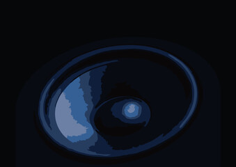 Caixa de som com auto-falantes para ouvir música