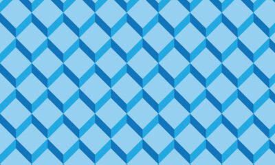 abstract geometric blue 3d cubes pattern.