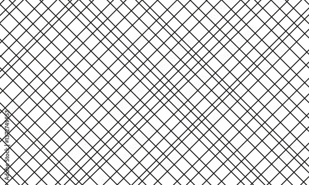 Poster abstract geometric diagonal sketch cross line pattern.