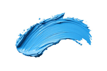 Dynamischer blauer Pinselstrich mit Farbstuktur PNG mit transparentem Hintergrund

