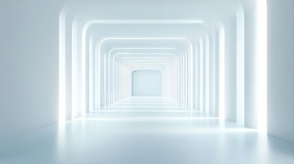 Fototapeta premium a tech video presentation background, sleek vectorized in white and light blue colors 