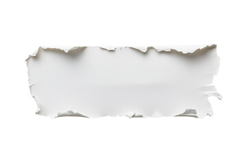 Zerrissener Papierstreifen mit realistischer Struktur PNG mit transparentem Hintergrund

