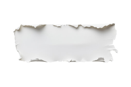 Zerrissener Papierstreifen mit realistischer Struktur PNG mit transparentem Hintergrund


