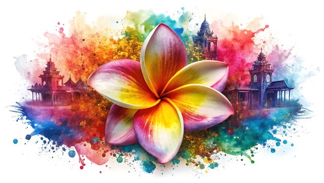 a cambodia rumdul flower in an ink splash artistic effect on a white background.jpg