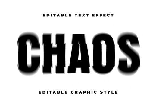 Black Radial Fast Motion Blur Text Effect