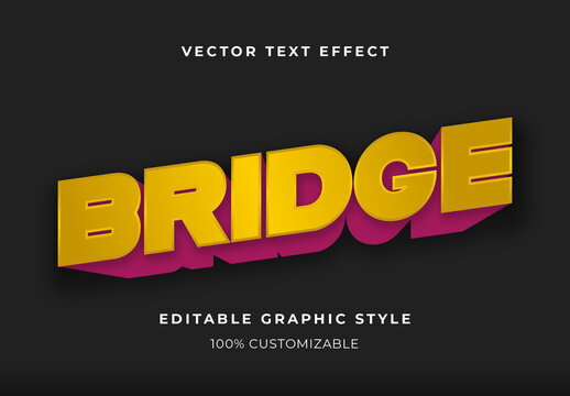 Yellow Heavy 3D Font Bold Shadow Text Effect