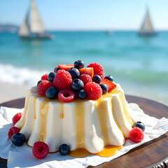 cheesecake with berries