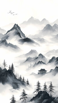山水画 Images – Browse 1,569 Stock Photos, Vectors, and