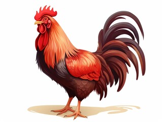 Fototapeta premium Chicken, clipart, illustration isolate on white background