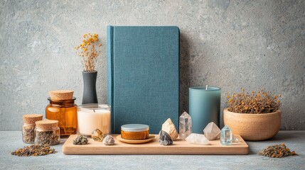 Calm, earthy, spa-like display