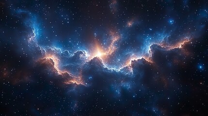 Behold epoch of digital realm where stars like celestial beacons