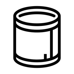 line icon of a closed can, typically used for condensed milk.