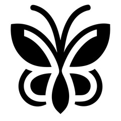 Obraz premium butterfly silhouettes isolated vector