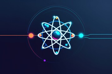 Colorful stylized molecular design