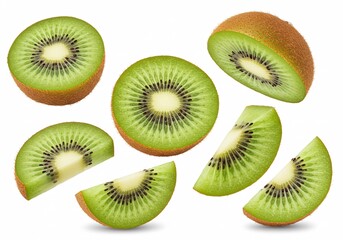 Fototapeta premium Kiwi fruit on white background