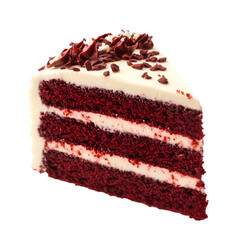 Delicious Red Velvet Cake Slice Sweet Treat Chocolate Frosting