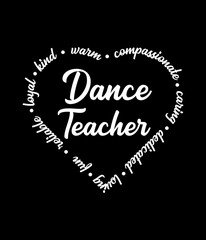 Dance teacher definition - Custom Printable Design Cut File for Cricut and Silhouette – Instant Download for DIY Projects