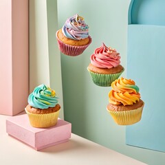 cupcakes with icing