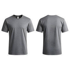 Naklejka premium Blank Short sleeve t shirt mockup template up transparent or png background.