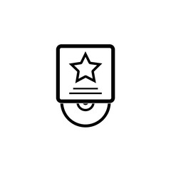 Cd icon modern for graphic and web design Icon isolated on white background 