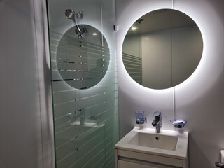 clean and modern bathroom interior