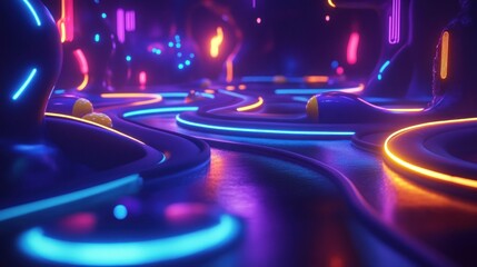 Neon Dreamscape: A Futuristic Cyberpunk City