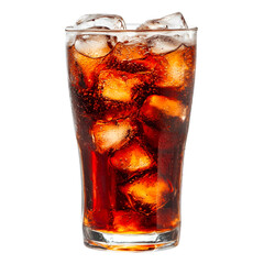 Refreshing Iced Cola Drink in Glass