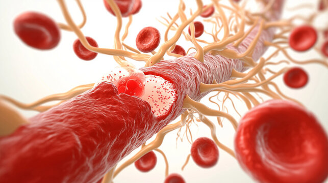 lactic acid muscle biochemistry. Cell biochemistry. 3D render depicting lactic acid buildup in muscle tissue for science visuals.