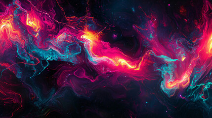 Obraz premium Vibrant and colorful background with abstract patterns creating a dynamic and energetic visual experience for artistic use.