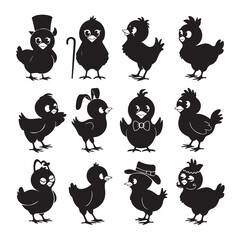 vector set of chicken