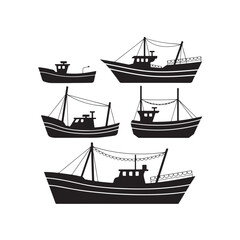 ship on a white background