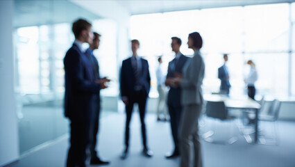 Fototapeta premium People in business suits at an office meeting