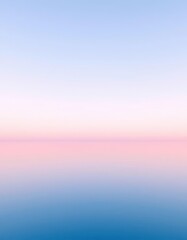 Fototapeta premium Serene pastel gradient from sky blue to blush pink, evoking tranquility, quiet, image