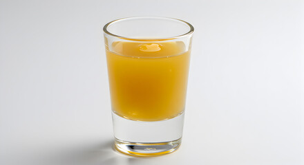 Invigorating ginger and honey elixir served in a stylish shot glass setting