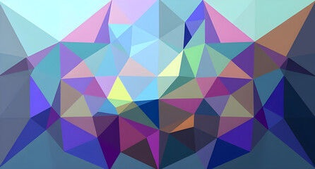 Obraz premium Colorful polygonal triangle professional work vector illustration 
