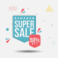 Fototapeta premium Ramadan Super Sale 50% Off (1)
