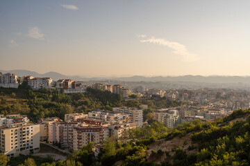 Elevated view of Tirana Albania